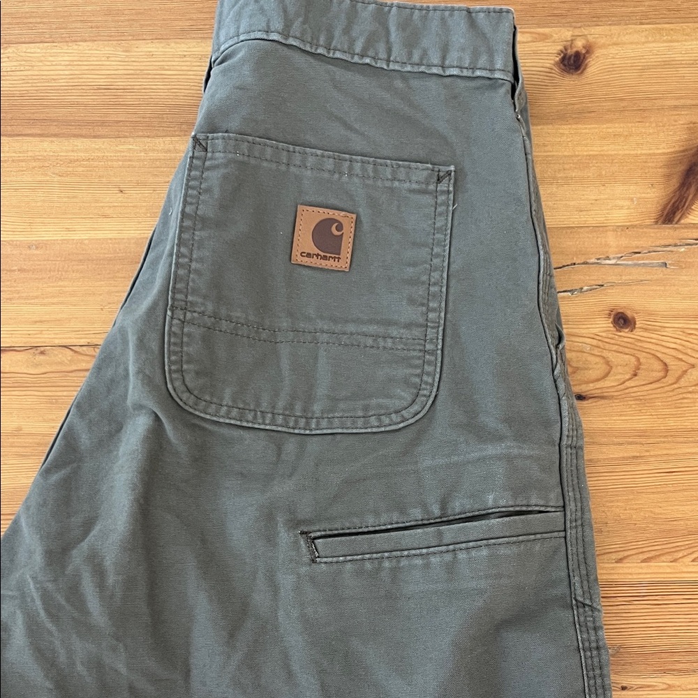 Carhartt Olive Green Utility Pants, size 30